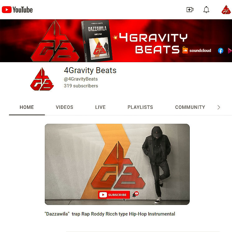 4Gravity Beats sells Beats, TypeBeats, Instrumentals. Hip-Hop, Trap, Drill, Electro, Pop